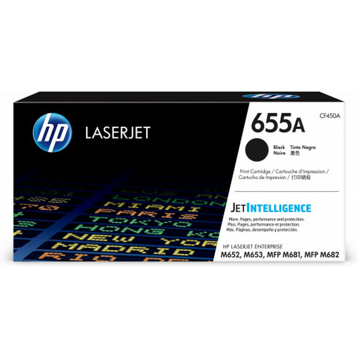 HP 655A original LaserJet Toner cartridge CF450A Black