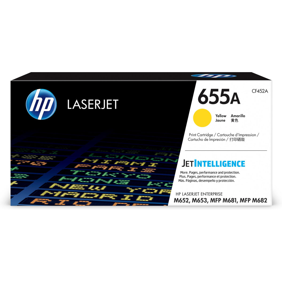 HP 655A original LaserJet Toner cartridge CF452A Yellow