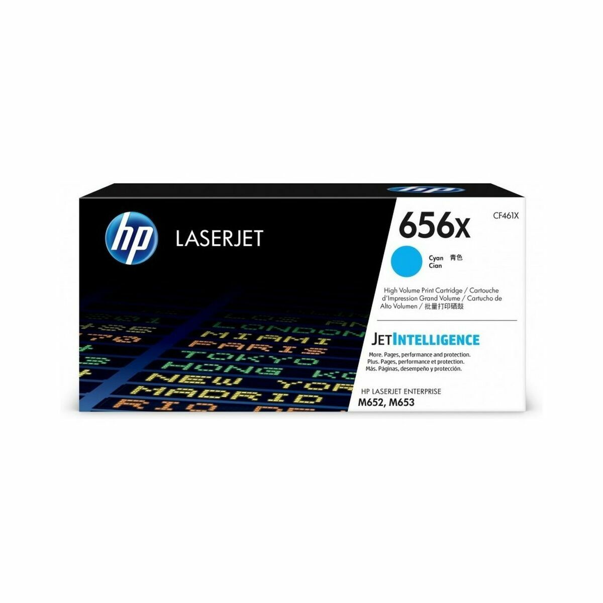HP 656X original LaserJet Toner cartridge CF460X Cyan High Yield