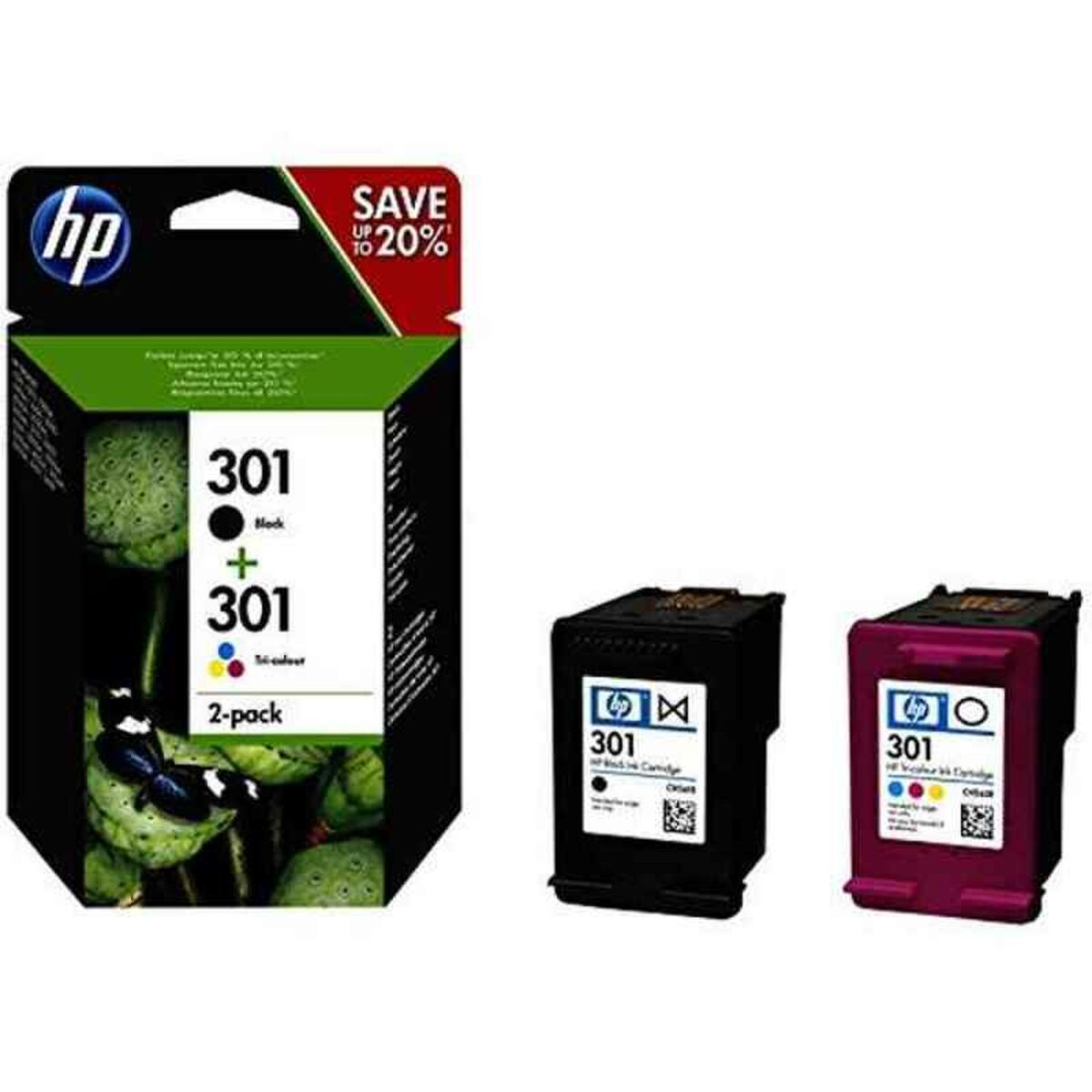 HP 301 Ink Cart Combo 2-Pack Blister