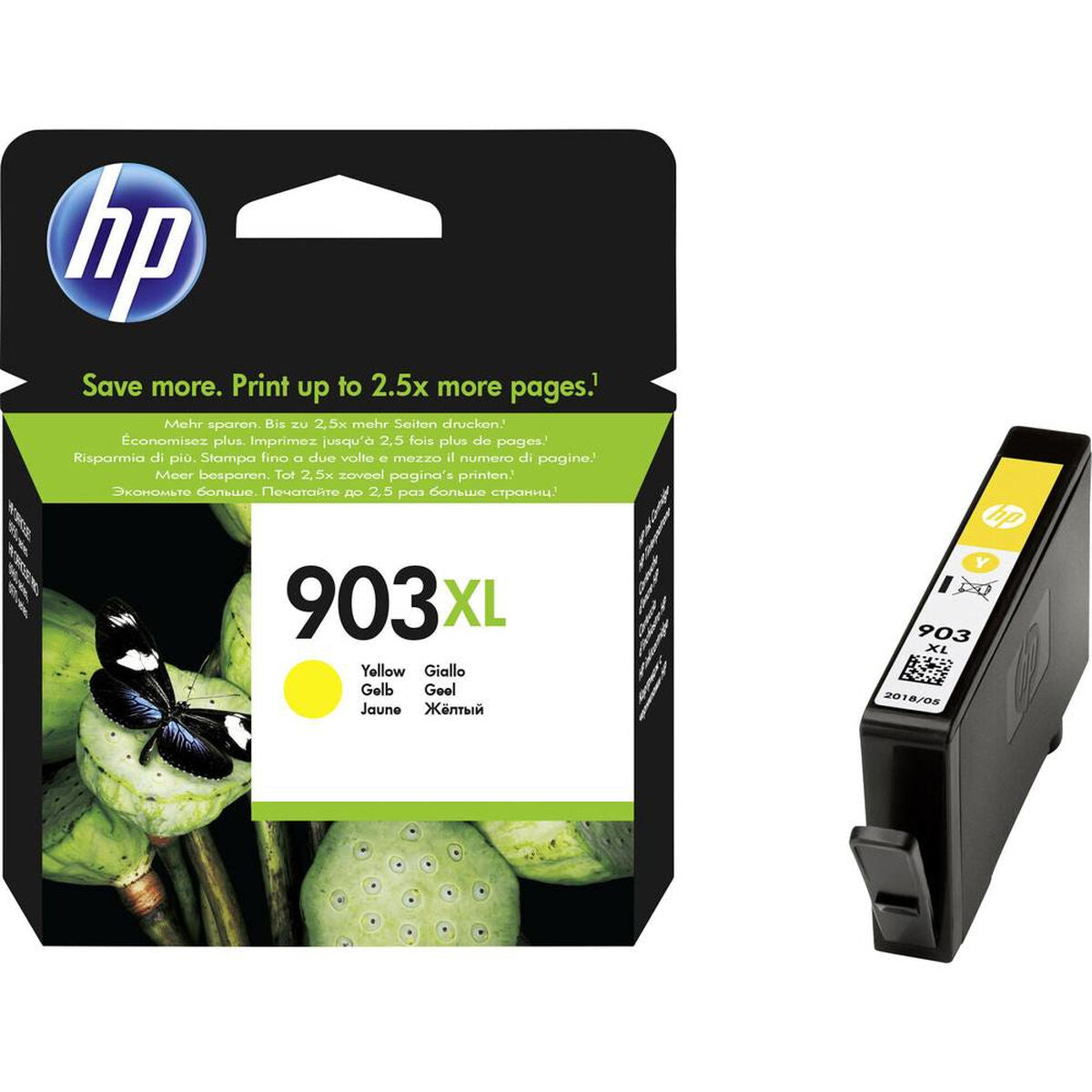 HP original Ink cartridge T6M11AE 301 903XL High Yield Yellow BLISTER