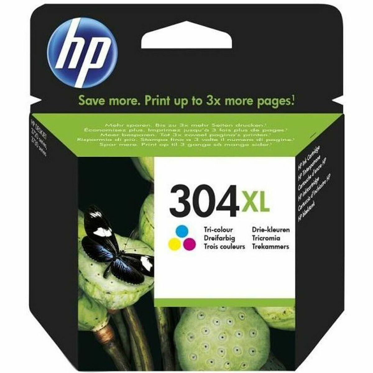 HP 304XL original Tri-color Ink cartridge N9K07AE UUS WCF (P)
