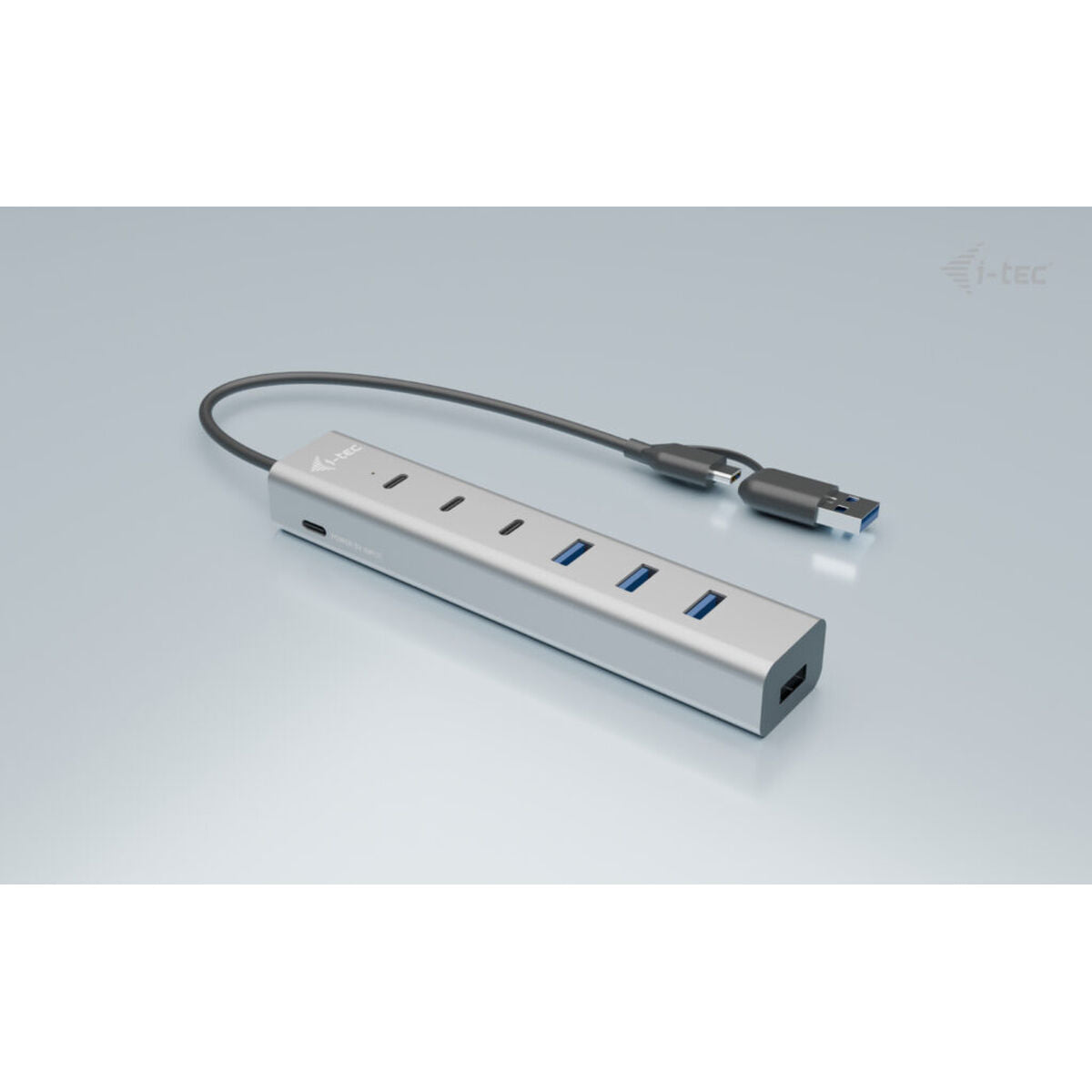 I-TEC USB-C/USB-A Charging Metal HUB 7 Port 3x USB-C 3.2 Gen. 1 4x USB-A 3.2 Gen. 1