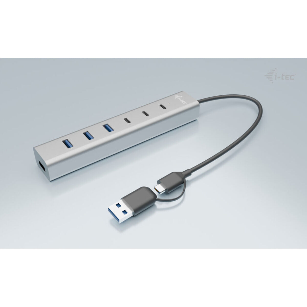 I-TEC USB-C/USB-A Charging Metal HUB 7 Port 3x USB-C 3.2 Gen. 1 4x USB-A 3.2 Gen. 1