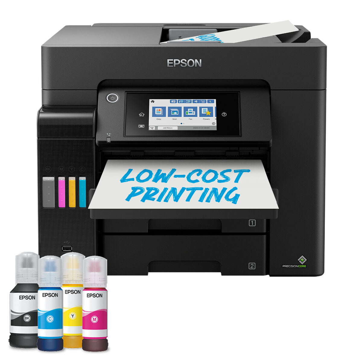 EPSON EcoTank ET-5855 MFP colour inkjet ITS A4 25ppm Print 550sheets USB LAN Wi-Fi Black