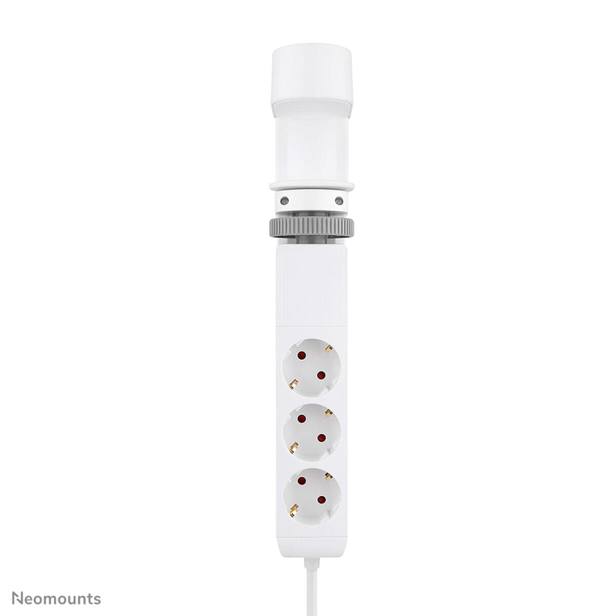 NEOMOUNTS VOLT Desk Clamp socket with Quick-charge USB Ports clamp 0-50mm 3x type-F 230V 1x USB-A 18W 2x USB-C 20W