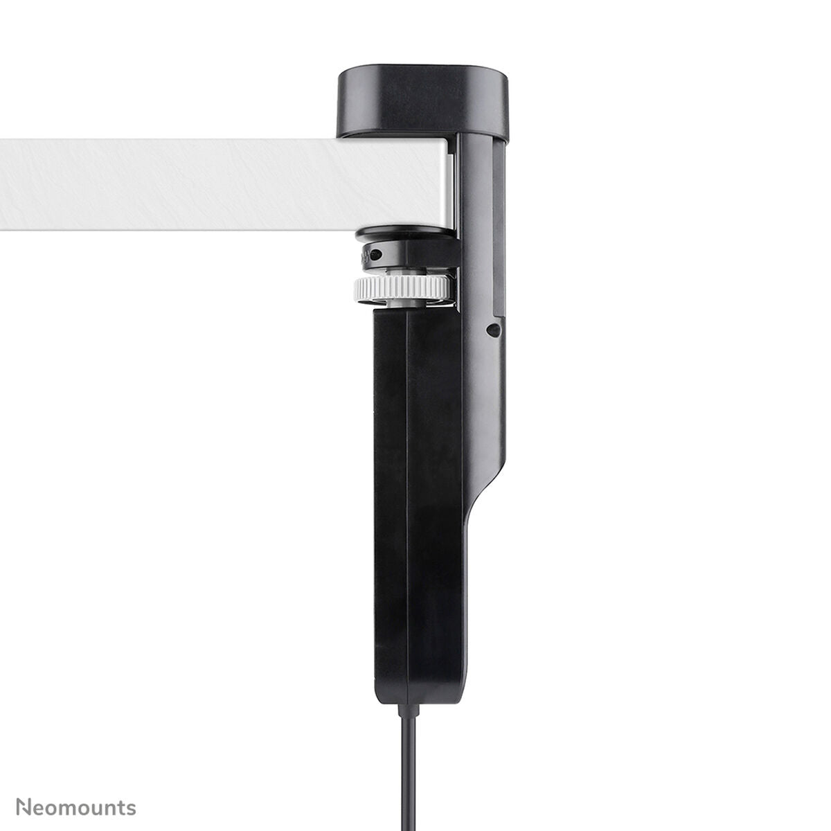 NEOMOUNTS VOLT Desk Clamp socket with Quick-charge USB Ports clamp 0-50mm 3x type-F 230V 1x USB-A 18W 2x USB-C 20W