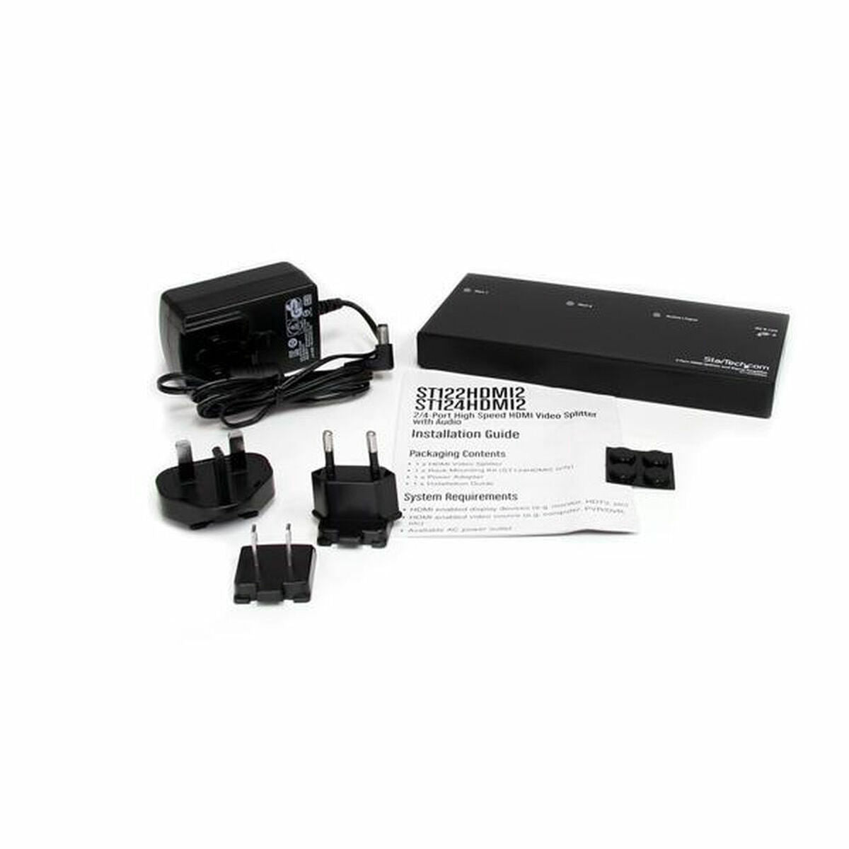 2 Port HDMI Video Splitter+Amplifier