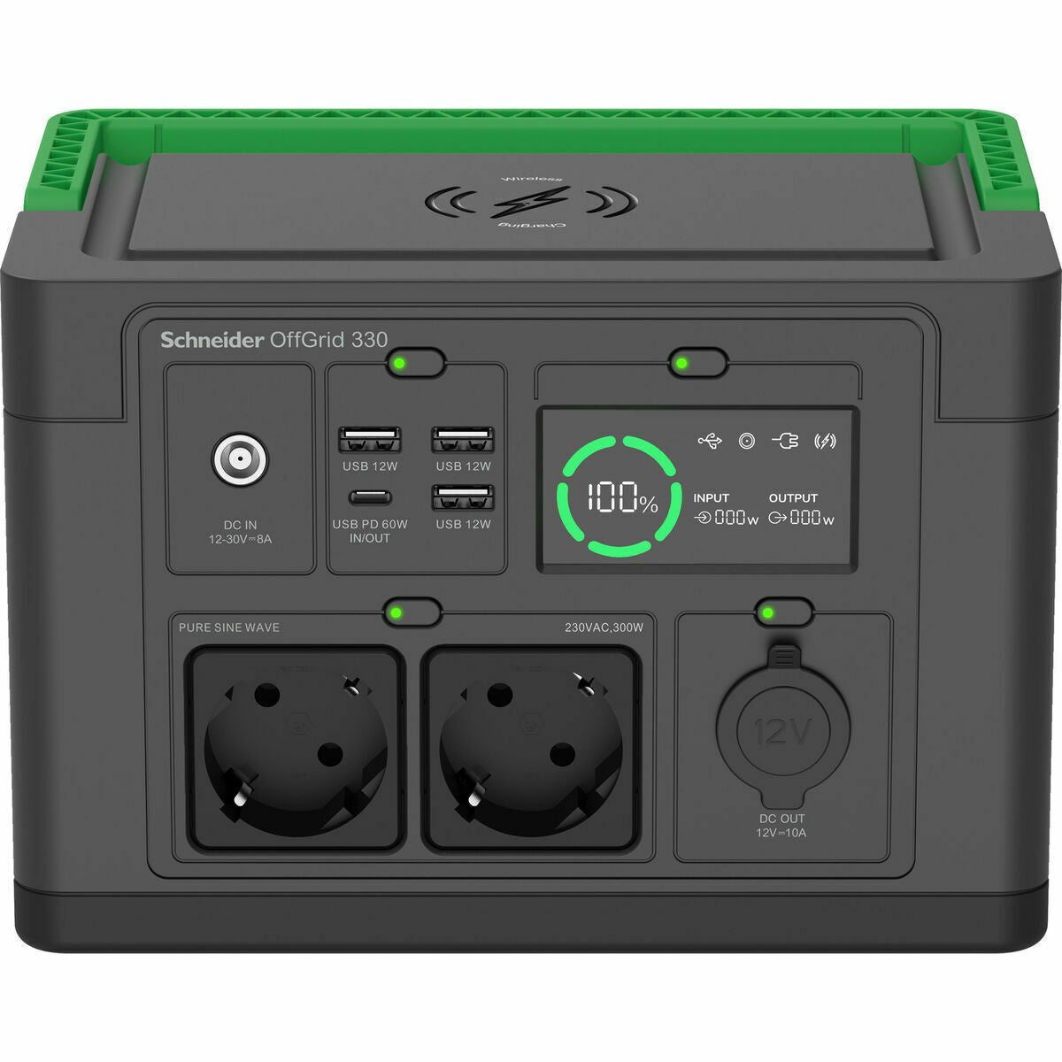 APC Schneider OffGrid Portable Power Station 330 332Wh Lithium-ion 2 Schuko Sinewave