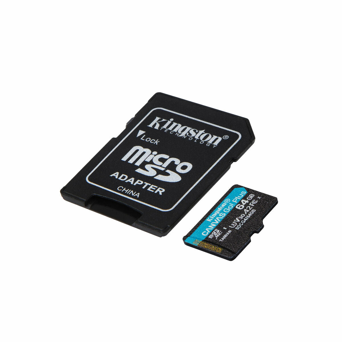 KINGSTON 64Go microSDXC Canvas Go Plus Gen4 200Mo/s A2 U3 V30 Card + Adapter