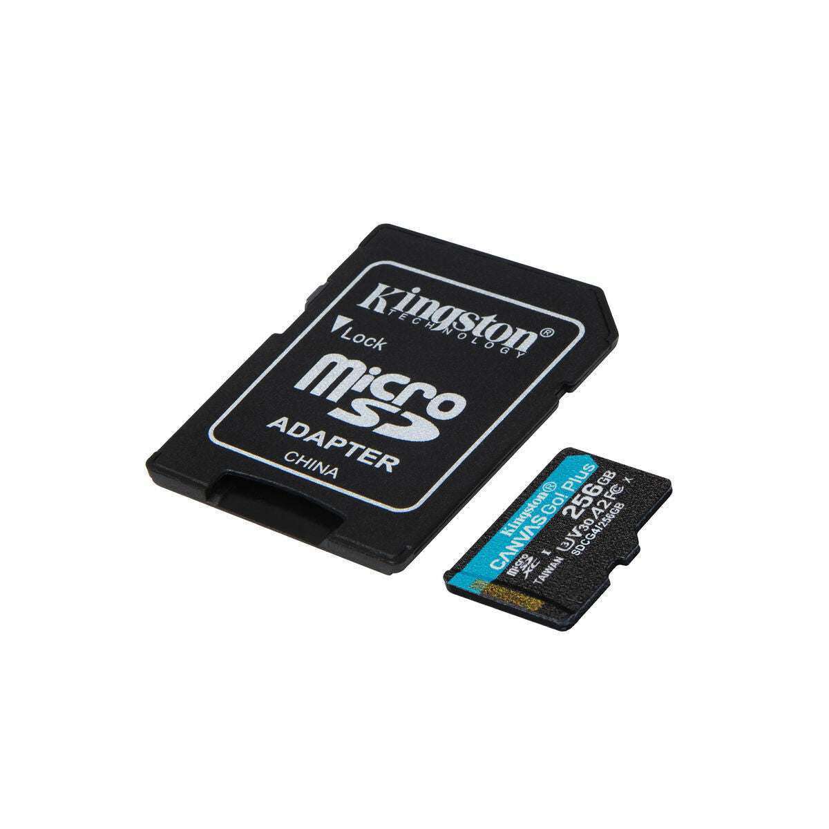 KINGSTON 256Go microSDXC Canvas Go Plus Gen4 200Mo/s A2 U3 V30 Card + Adapter