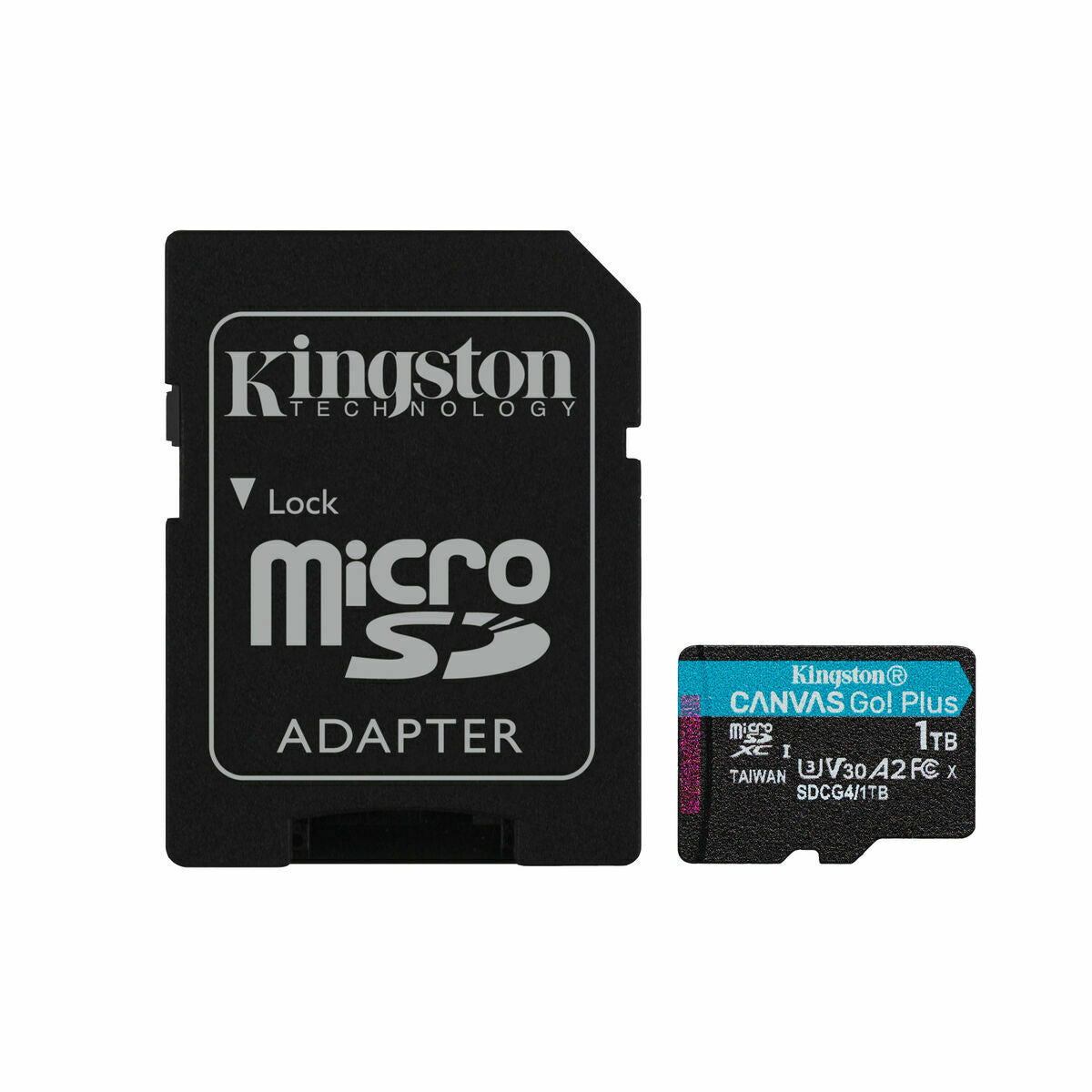 KINGSTON 1To microSDXC Canvas Go Plus Gen4 200Mo/s A2 U3 V30 Card + Adapter