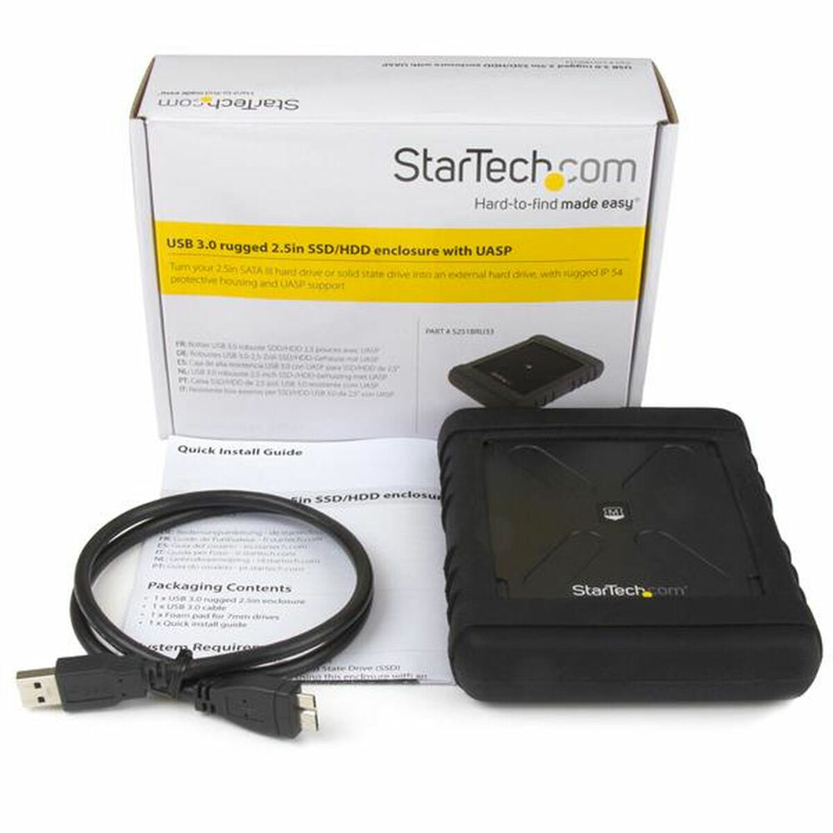 Rugged 2.5in Hard Drive Enclosure