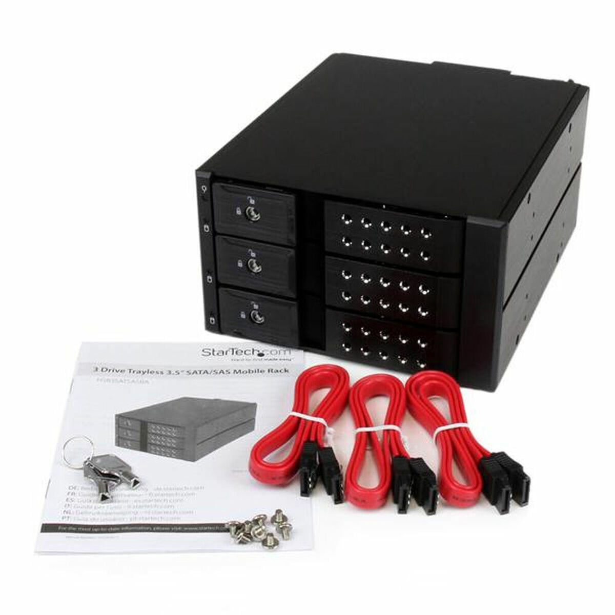 3-bay aluminium trayless hot-swap