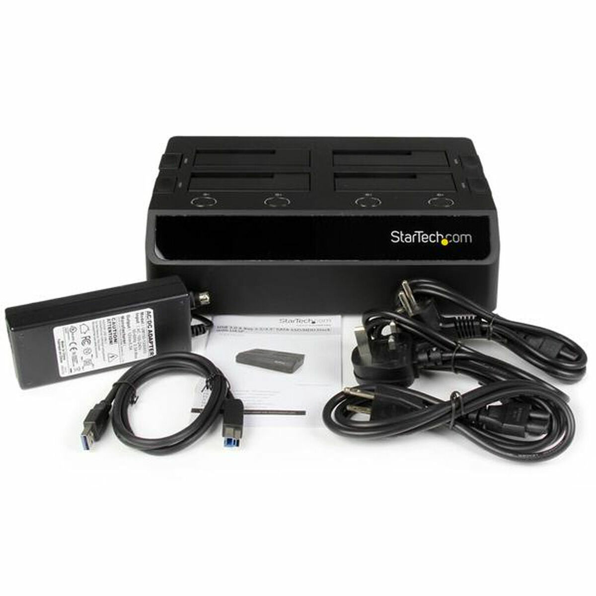 USB 3.0 to 4-Bay HDD Dock w/UASP+Fans