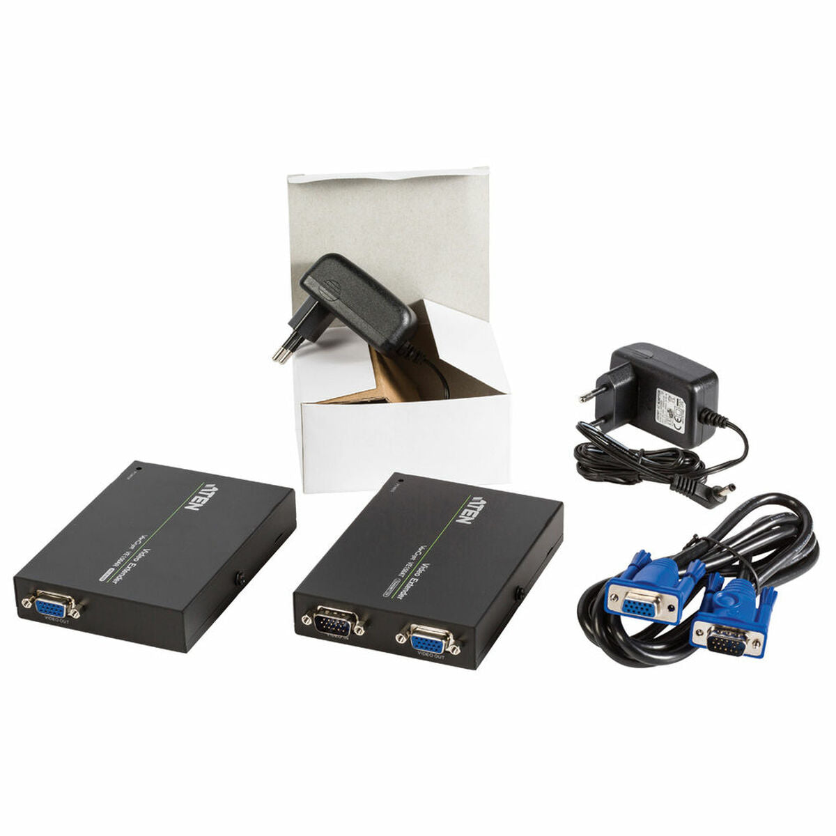 ATEN VE150A-AT-G extension audio/video Émetteur et récepteur AV Noir
