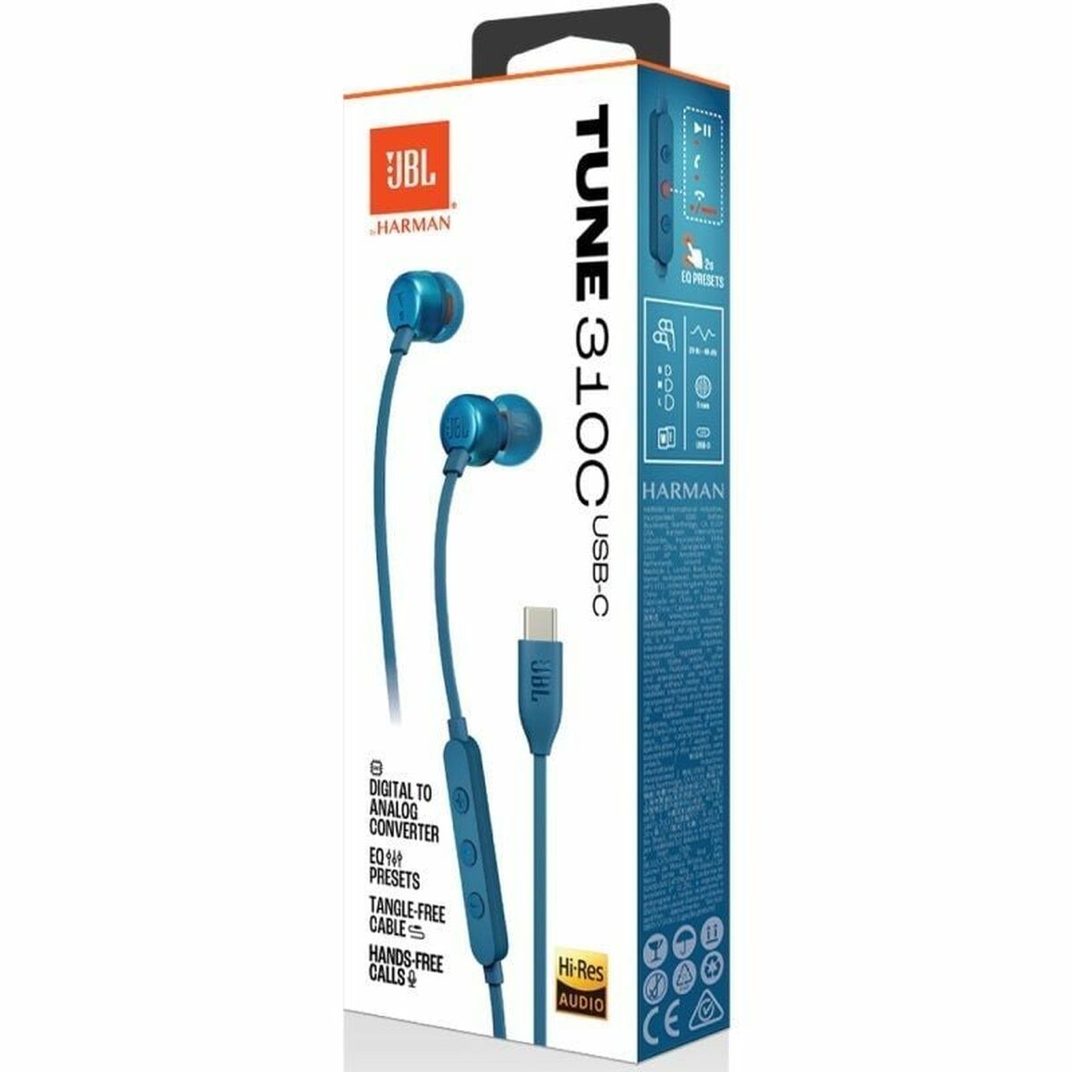 JBL Tune 310C Bleu