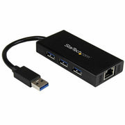 Portable USB 3.0 Hub w/Gigabit Ethernet