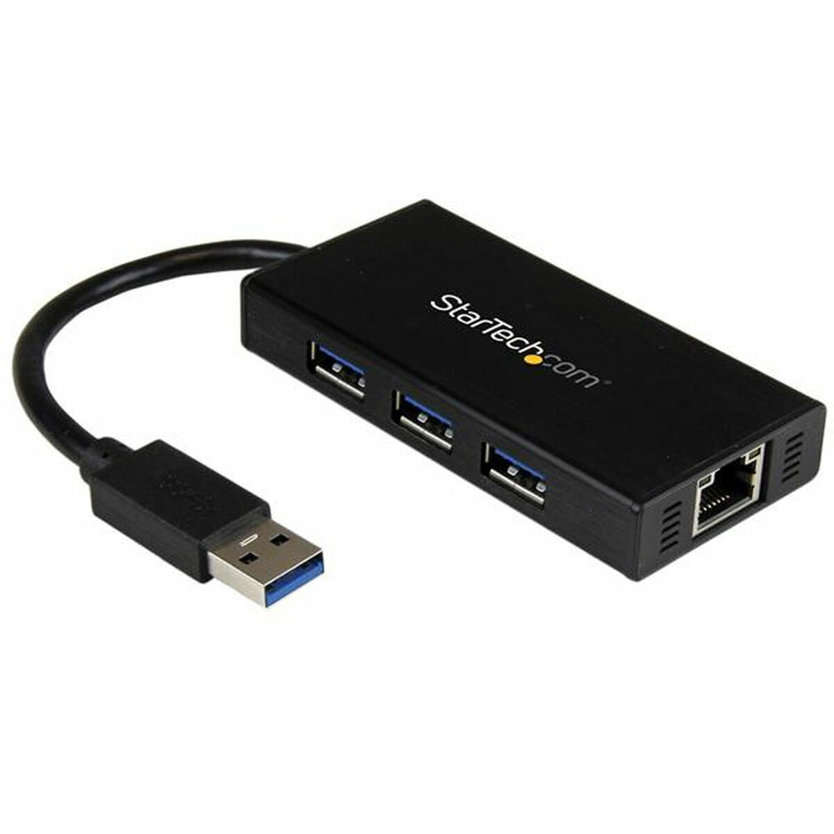 Portable USB 3.0 Hub w/Gigabit Ethernet