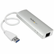 3 Port Portable USB 3.0 Hub plus GbE