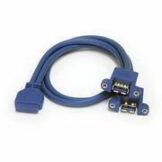 2 Port Motherboard to Panel Mount USB 3