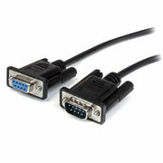 1m Straight Through Serial Cable M/F BK