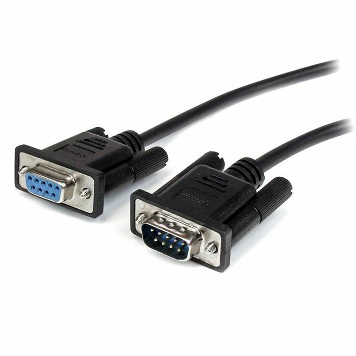 0.5m Straight Through Serial Cable MF BK