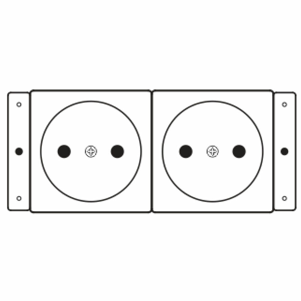 Kramer TBUS DE 2 X Power socket assembly