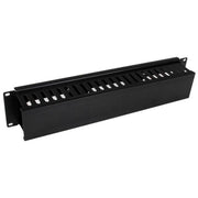 2U Finger Duct Cable Manager w/Cover