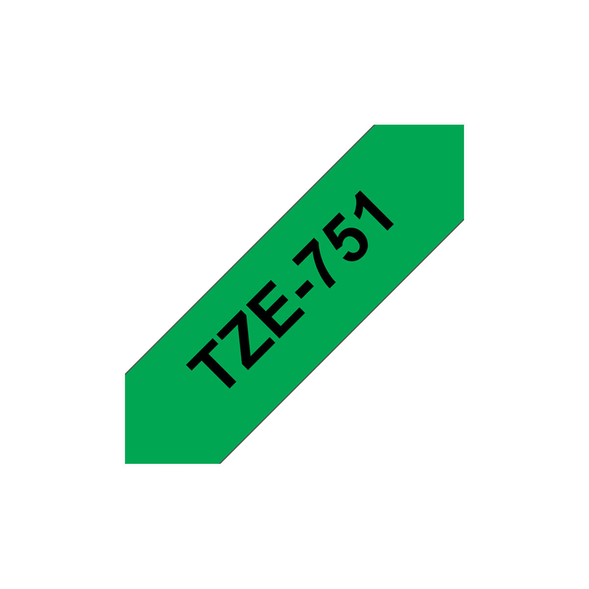Tape/24mm black on green f P-Touch TZE