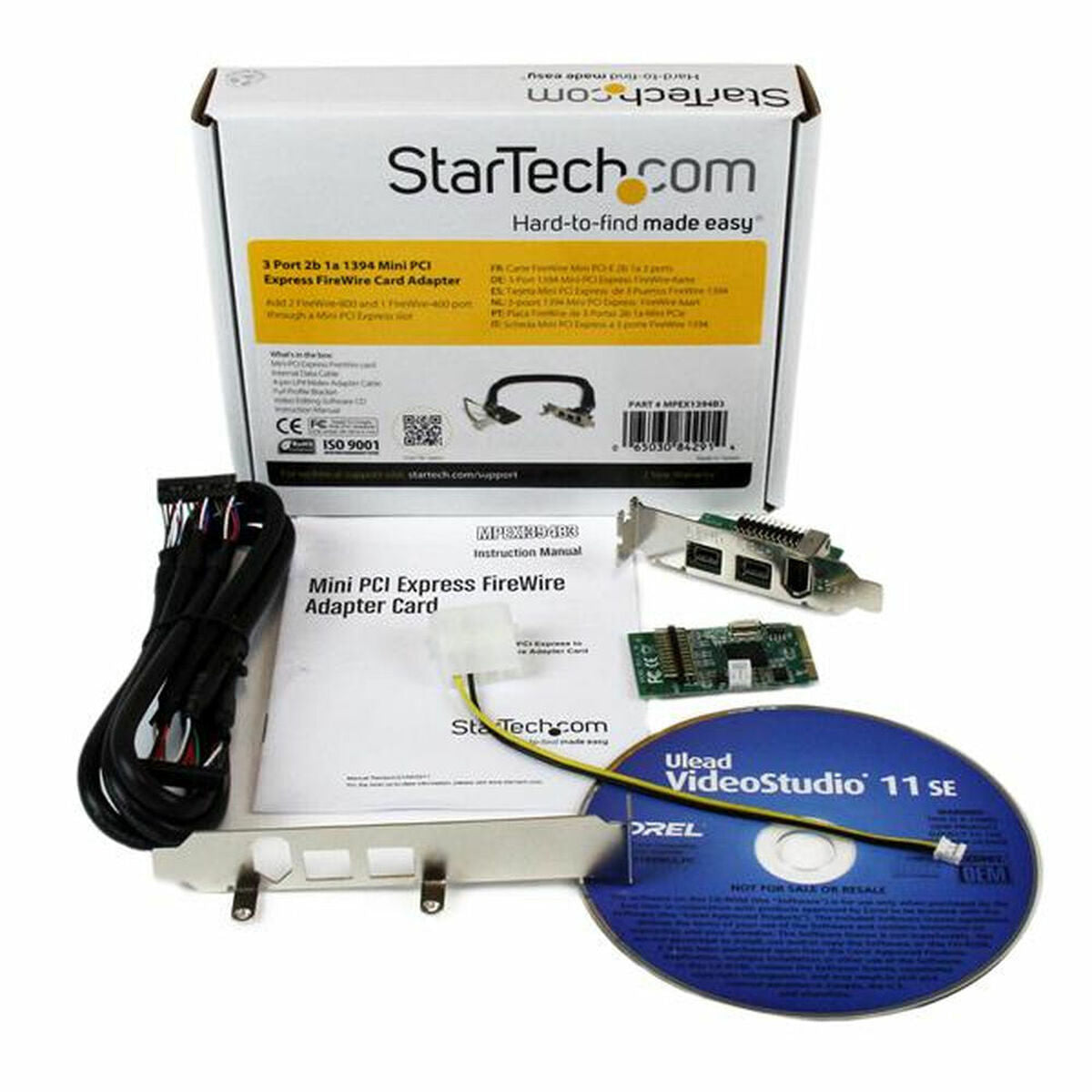 3 Port 2b 1a Mini PCIe FireWire Card