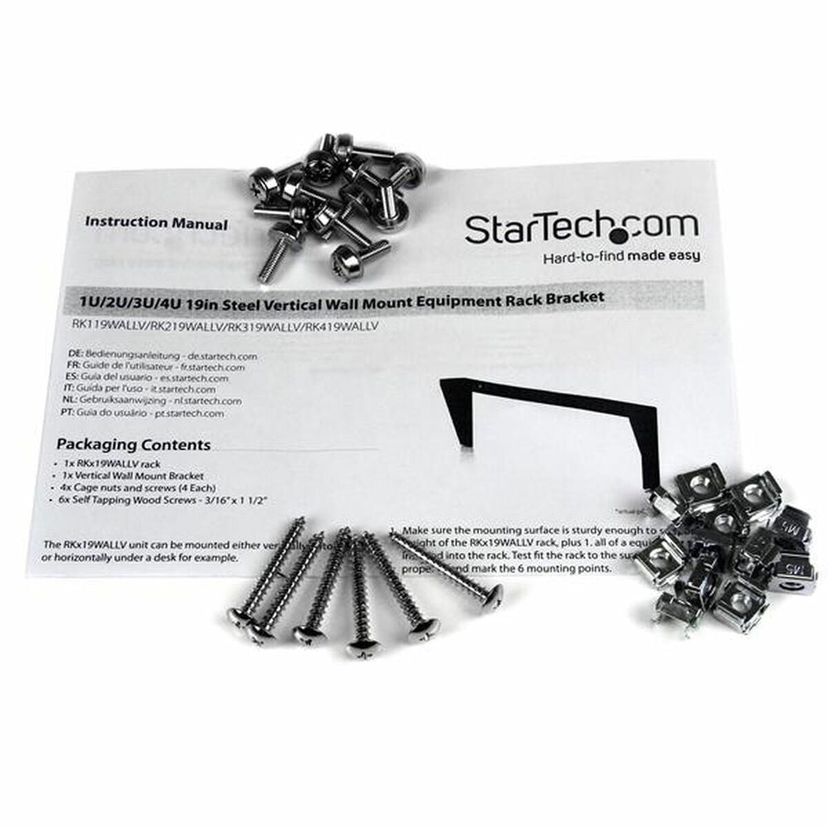 4U 48cm Vertical Wall Mount Rack Bracket