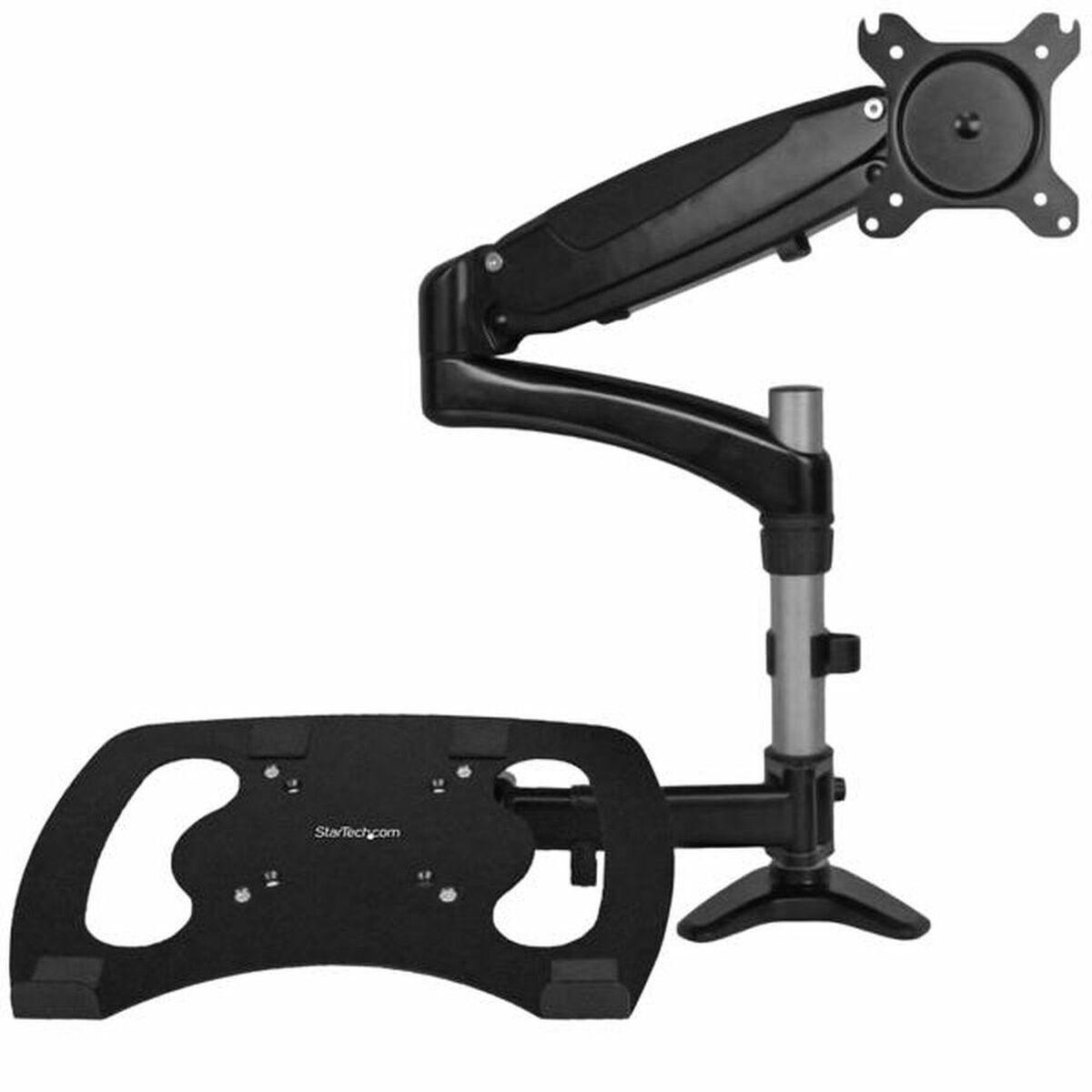 Single-Monitor Arm with Laptop Stand