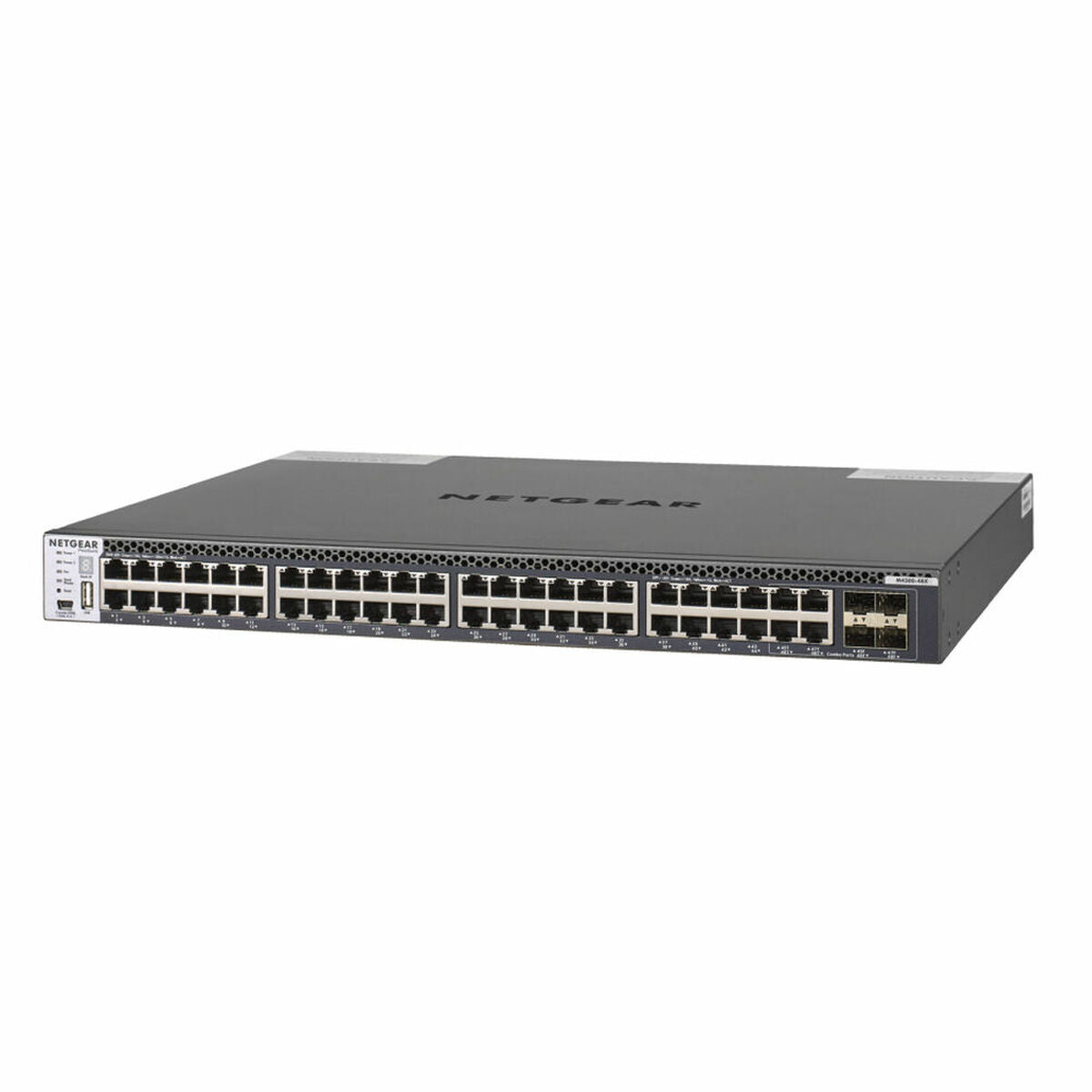 NETGEAR M4300-48X 48x10G 48x10GBASE-T 4xSFP+ stackable mgd.Switch für Server Aggregation (XSM4348CS)1U Rack SDN-ready Open Flow 1.3