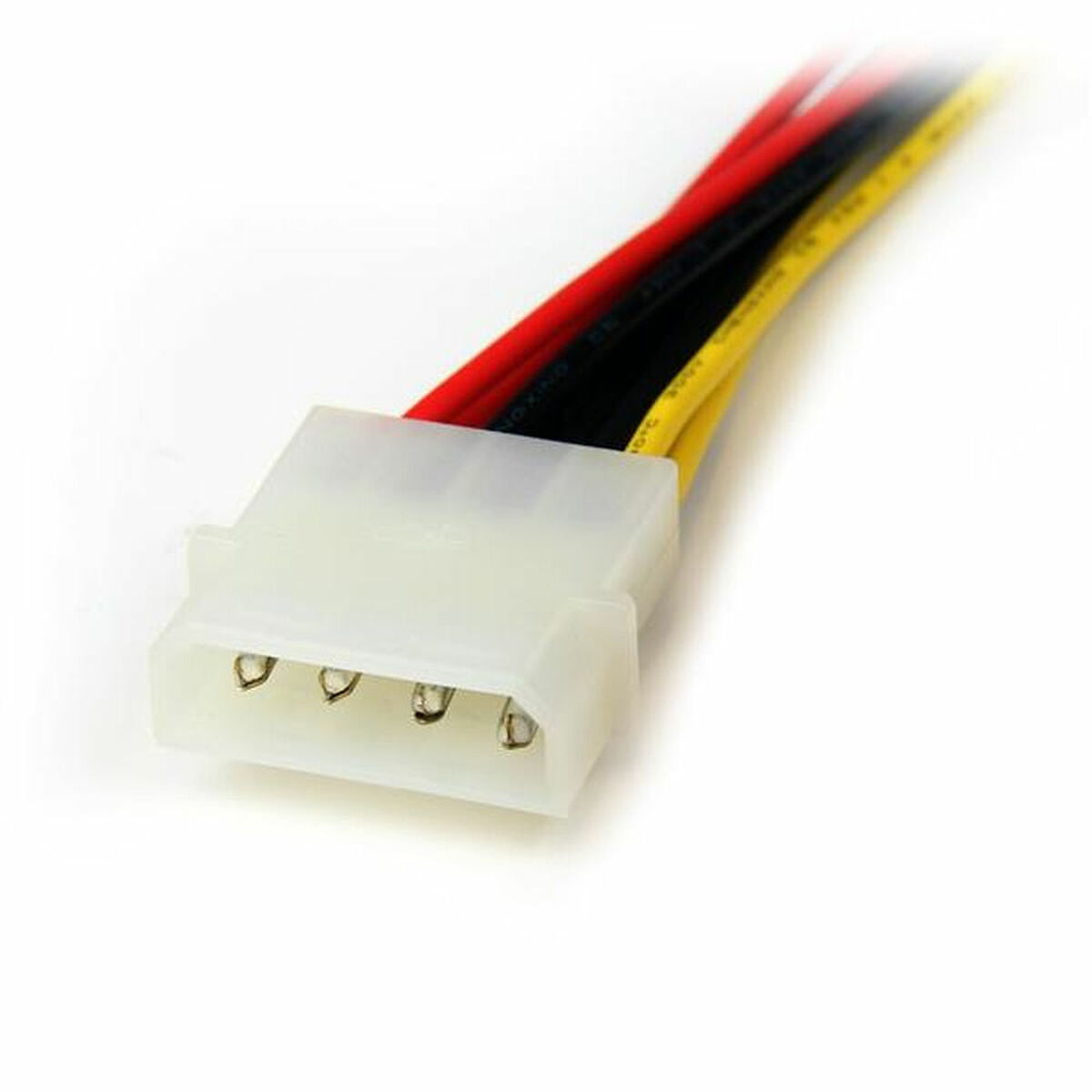 12" LP4 to 2x SATA Power Y Cable Adapter