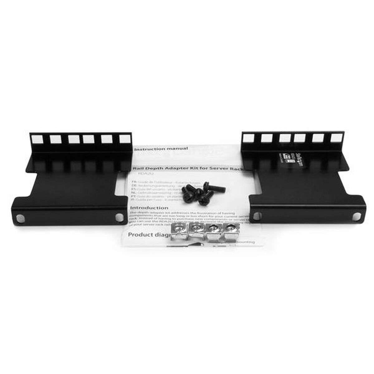 Rail Depth Adapter for Racks - 4 in - 2U