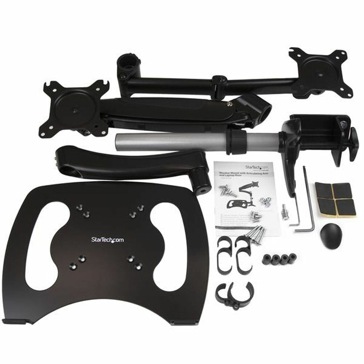 Single-Monitor Arm with Laptop Stand