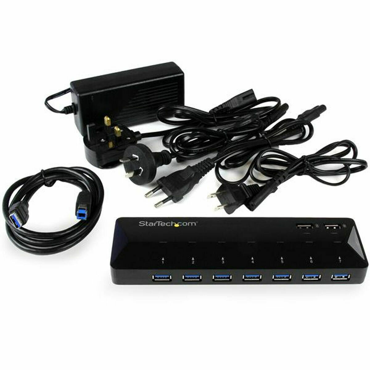 7-Pt USB 3.0 Hub+2x 2.4A Charge Ports