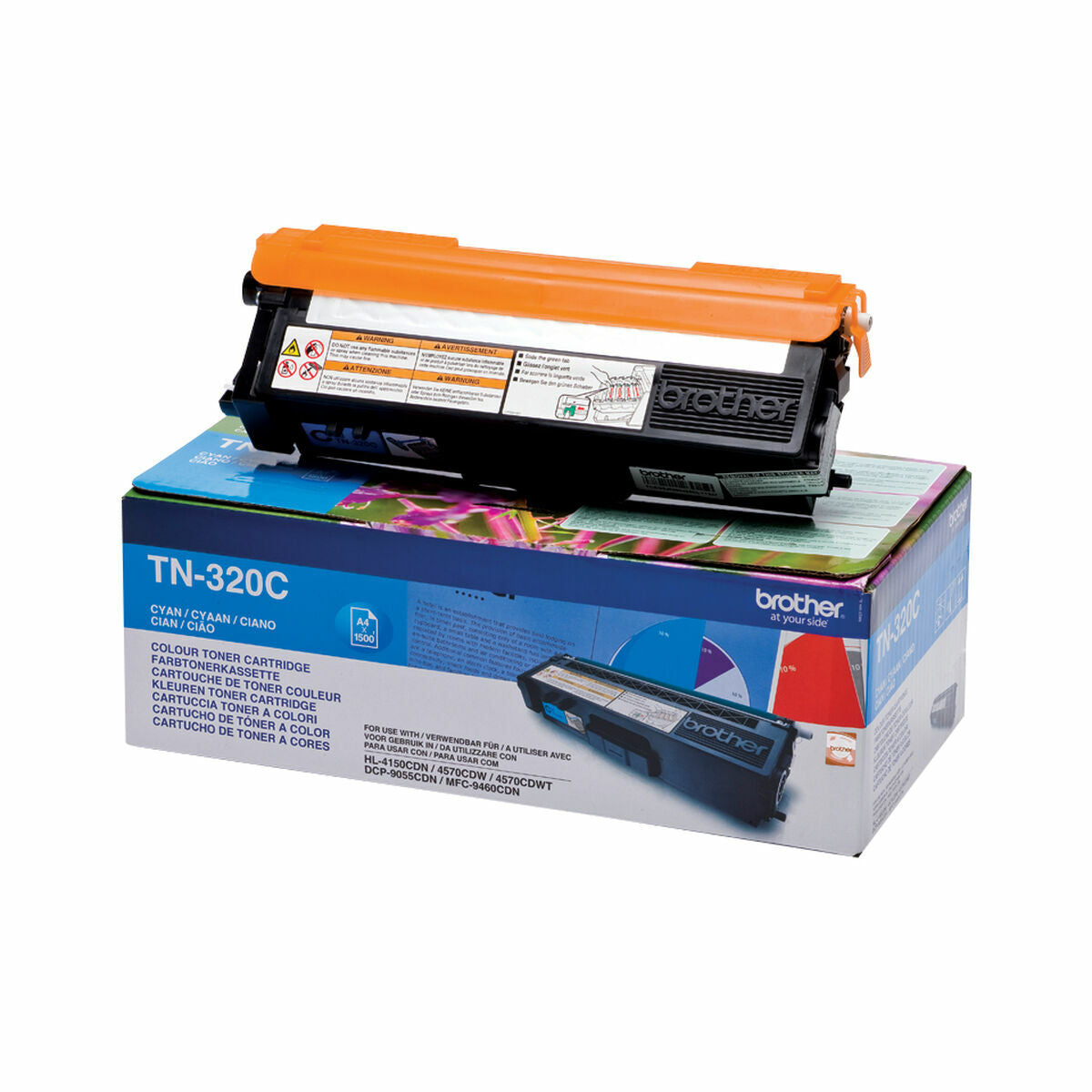 BROTHER TN-320 cartouche de toner cyan capacité standard 1.500 pages pack de 1