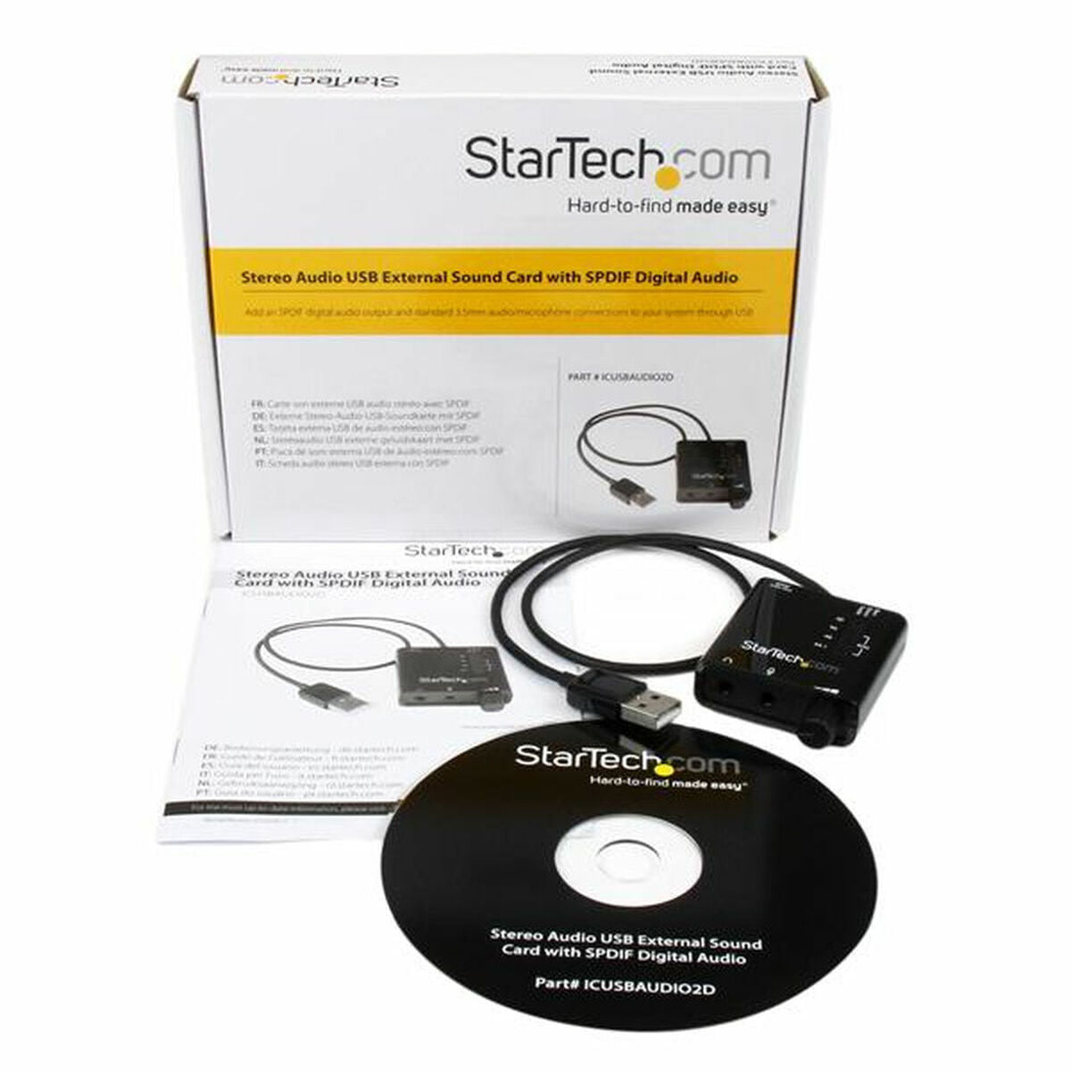 USB Sound Card Audio Adapter w/SPDIF