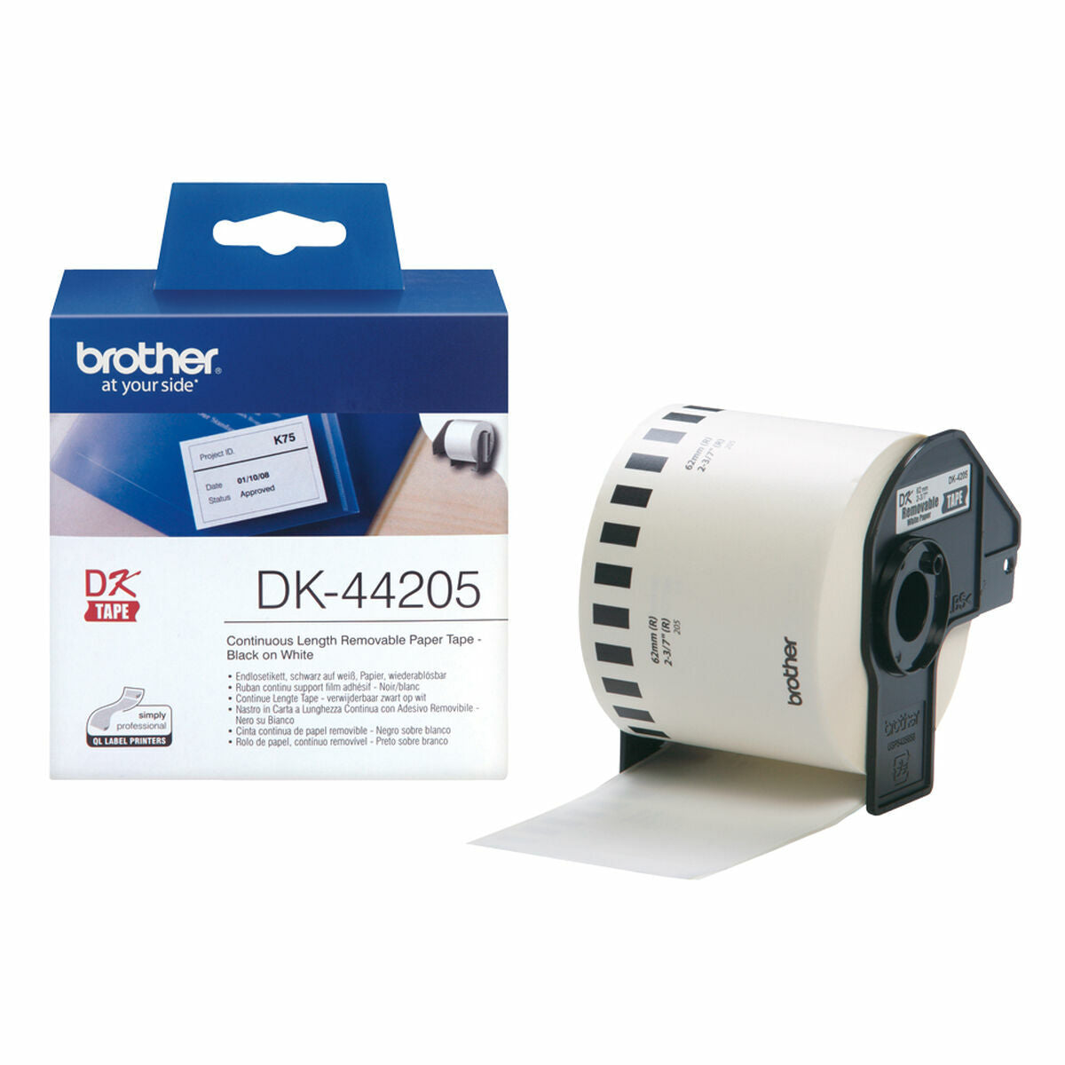 Label roll/white 62mmx36m f QL-series