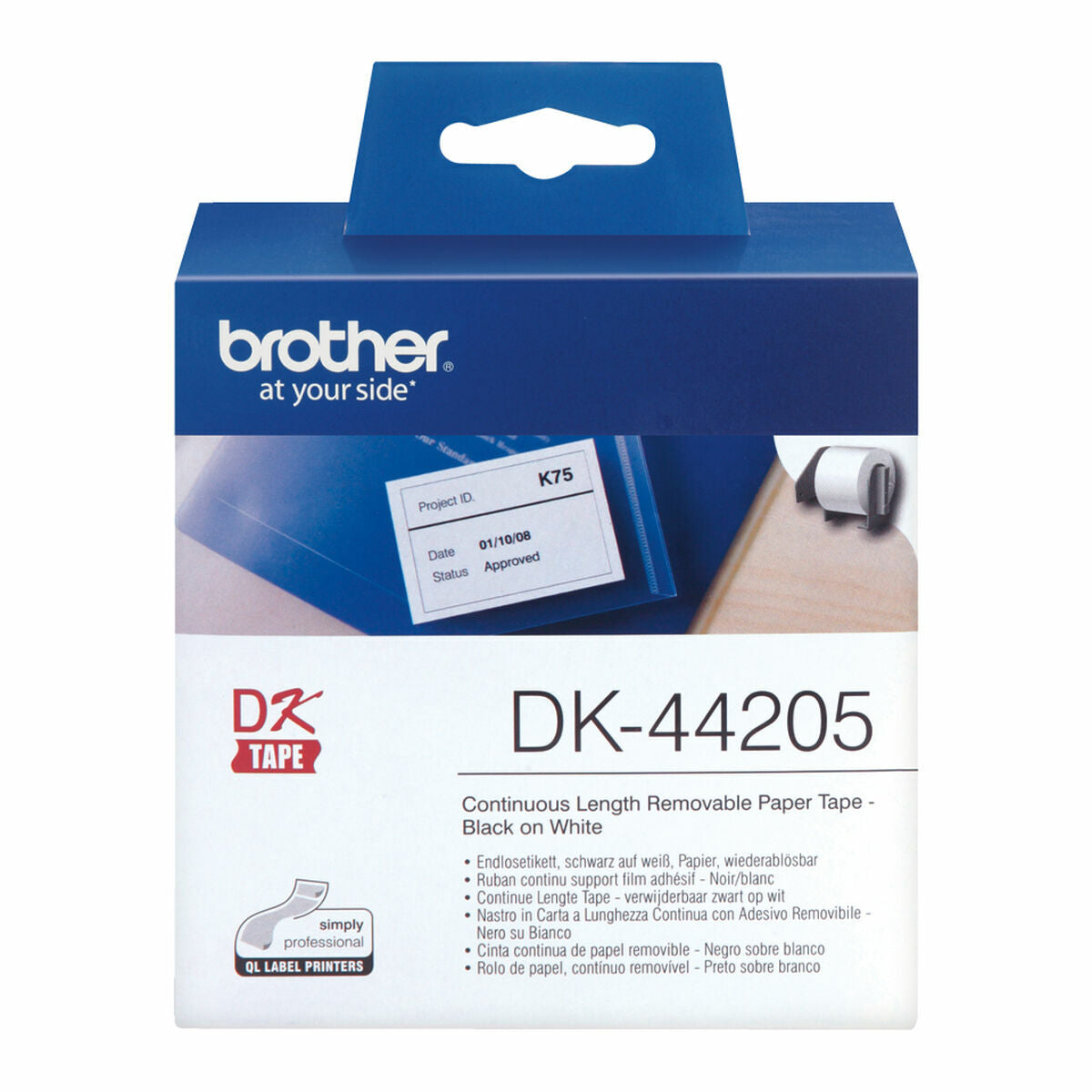Label roll/white 62mmx36m f QL-series