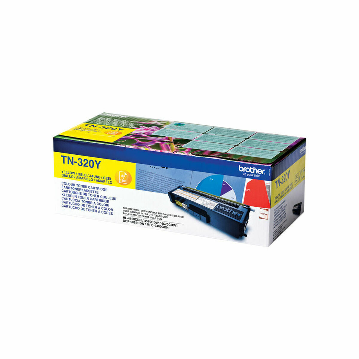 BROTHER TN-320 cartouche de toner jaune capacité standard 1.500 pages pack de 1