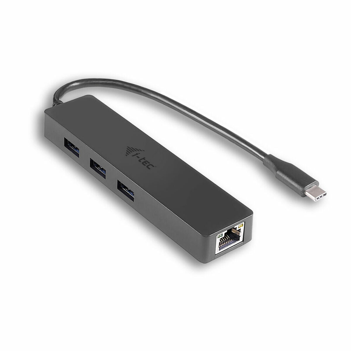 I-TEC USB C Slim HUB 3 Port with Gigabit Ethernet Adapter ideal for New Macbook Macbook Pro 2016 etc. compatible with Thunderbolt 3