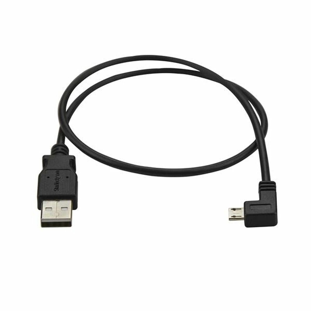 Cable Micro USB Left Angle 24AWG - 0.5m