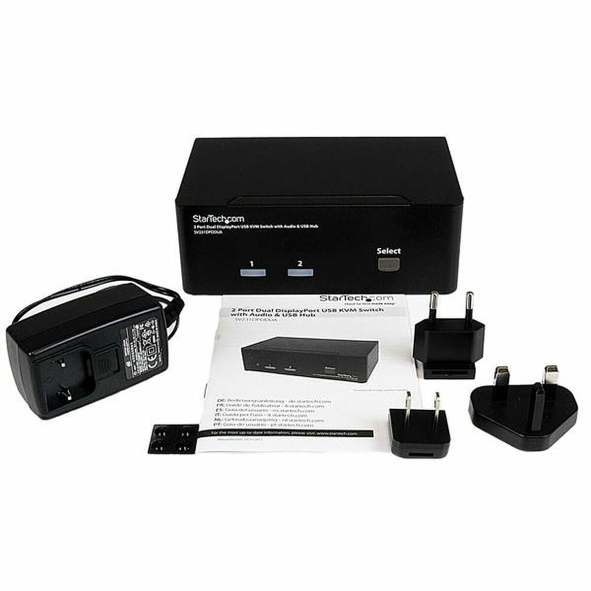 2 Port Dual DisplayPort USB KVM Switch
