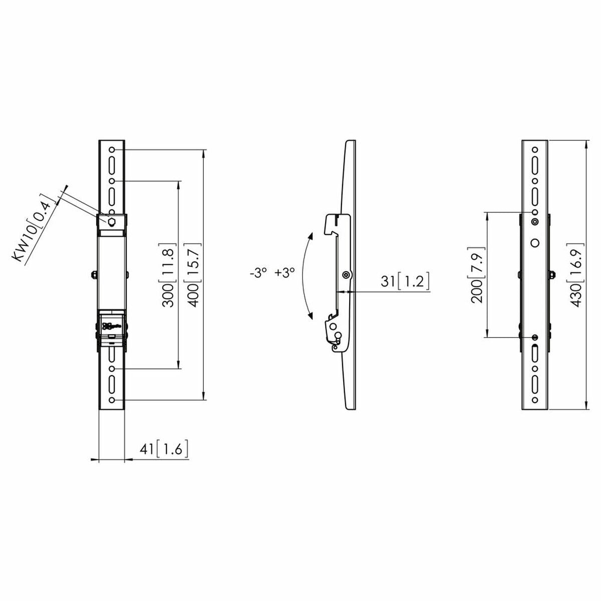 PFS 3304/Interface Strips 450mm Blk