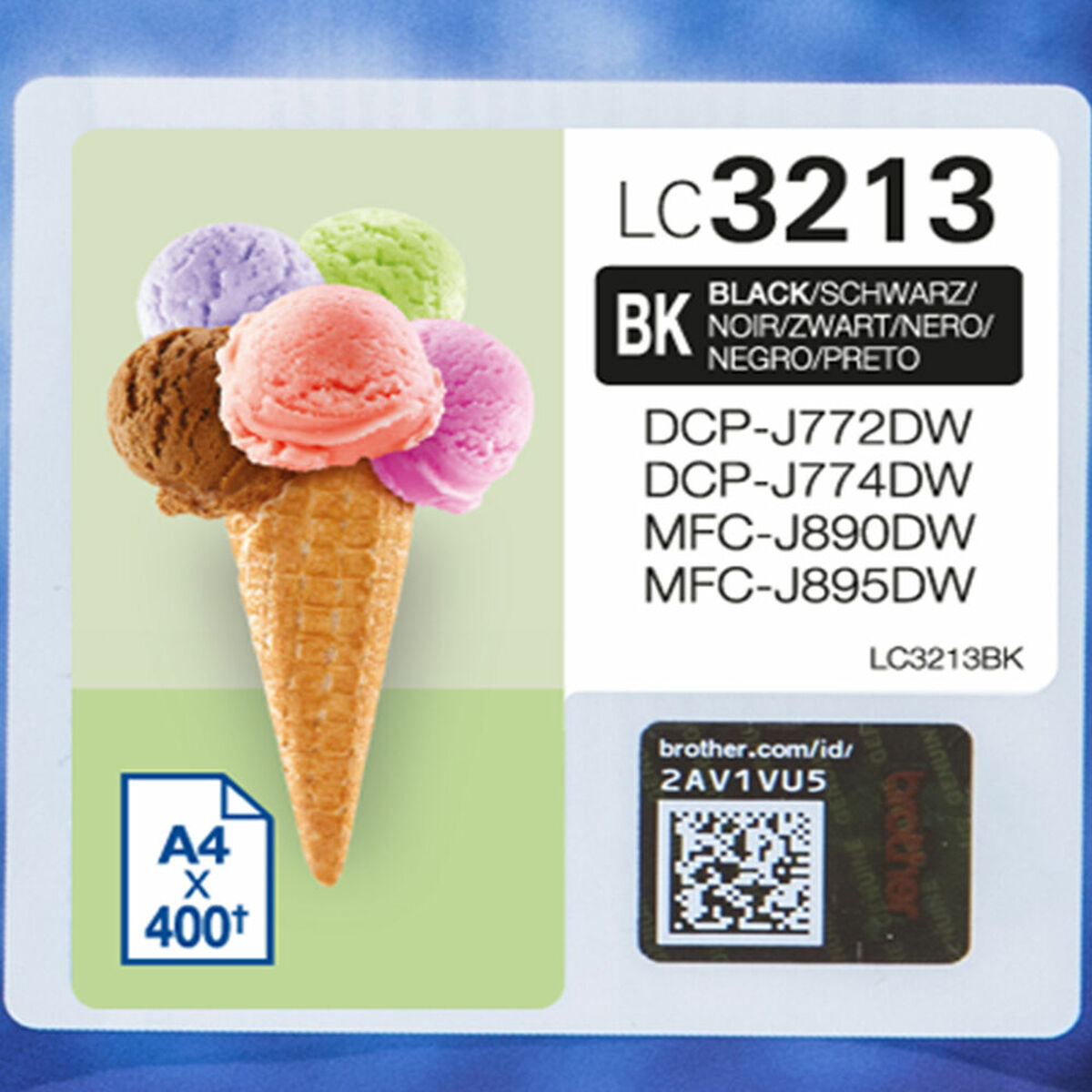 BROTHER LC3213BK High capacity 400-page black ink cartridge