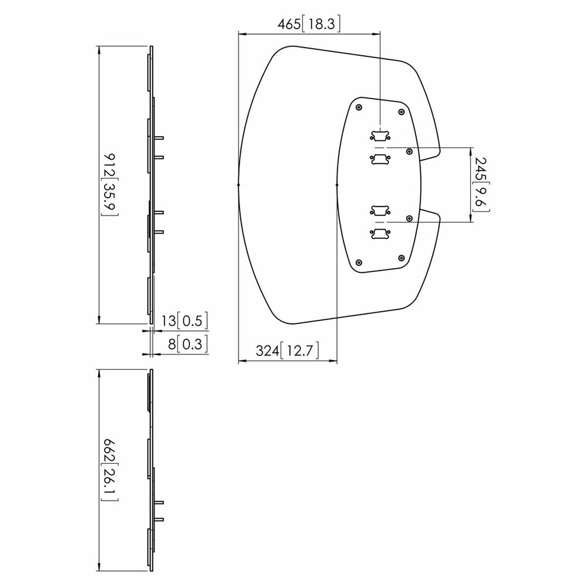PFF 7030 FLOOR PLATE EXTRA LARGE SILVER