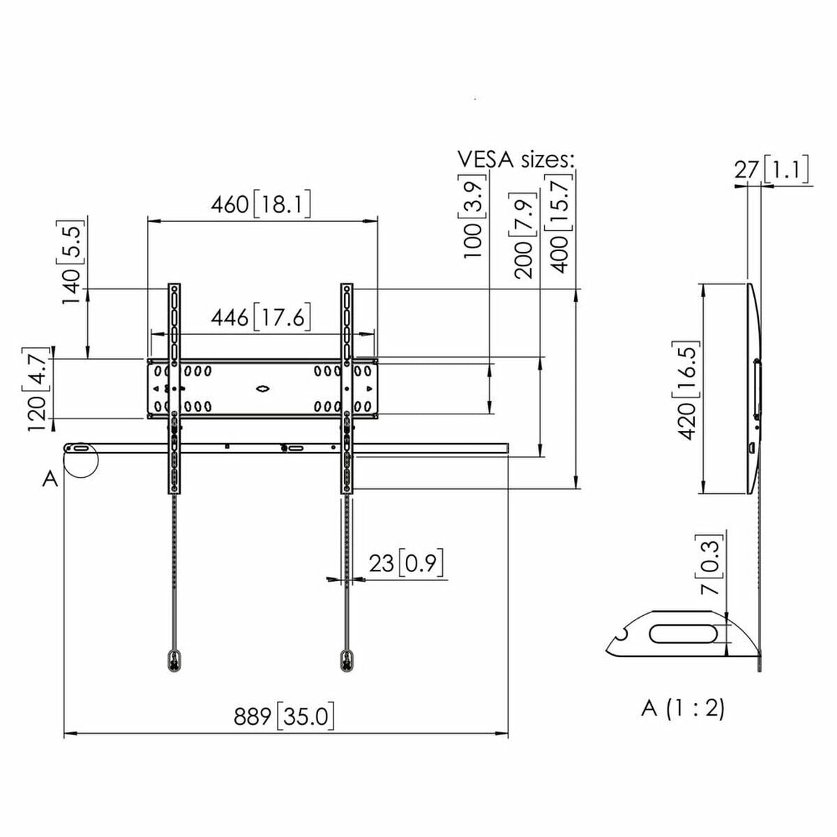 PFW 4500/Wall mount 42-55"superflat